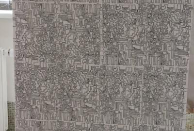 8.C Vv, "Labyrint" volné zpracování námětu, podobenství období baroka, libovolná technika, J.Šisková, 8.C