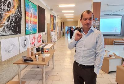 Výstavu navštívil náš pan starosta Věslav Michalik