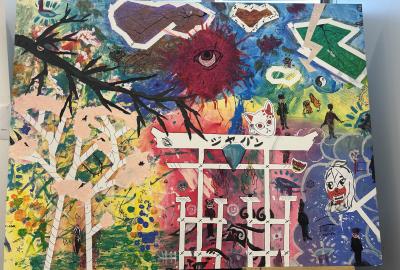 „Improvizovaný chaos“ Malba žáků pod vedením malíře Dana Trantiny