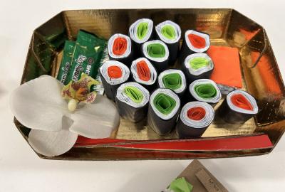 Asijská kuchyně, papírové sushi, 4.B a 5.A
