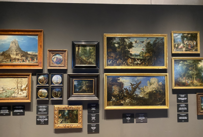 Výstava obrazů krajin v galerii