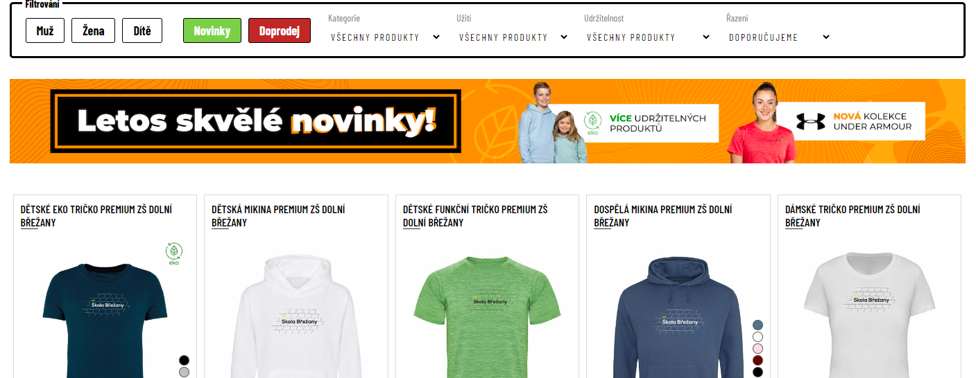 Školní e-shop otevřen, tentokrát až do konce školního roku!