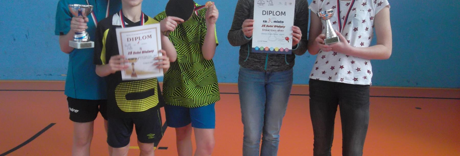 Naši stolní tenisté vybojovali 1. místo a naše děvčata obhájila 3. místo v okrese! 