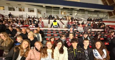 Žáci 9.C na hokejovém utkání
